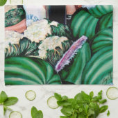 Wie gefällt dir diese Melone? Geschirrtuch (Gefaltet)