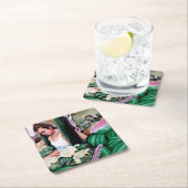 Wie gefällt dir diese Melone? Rechteckiger Pappuntersetzer (Vor Ort)