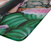 Wie gefällt dir diese Melone? Schneidebrett (Ecke)