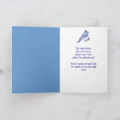 Wie geht es dir, Blue Jay Watercolor Bird? Karte (Innenseite)