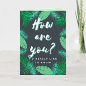 Wie geht es dir? Denken Karte (Vorderseite)