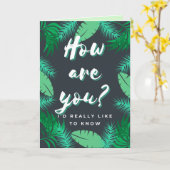 Wie geht es dir? Denken Karte (Gelbe Blume)