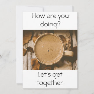 Wie geht es dir? einladung