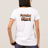 Wie geht es dir? Niedlicher Funny Cat Pub für Heim T-Shirt (Rückseite)