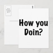 Wie geht es dir? postkarte (Vorne/Hinten)