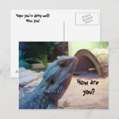 Wie geht es dir? postkarte (Vorne/Hinten)