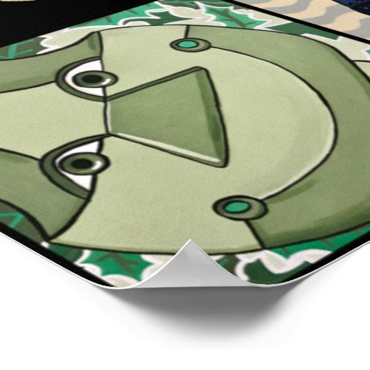 Wie geht es dir zum Gefühl? Emotionales Roboter-Po Poster (Ecke)