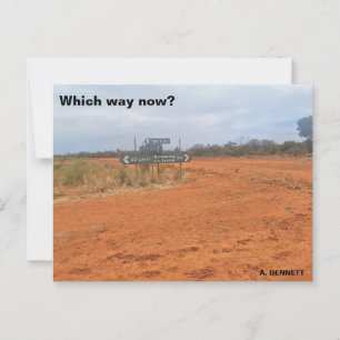 Wie geht es jetzt? postkarte