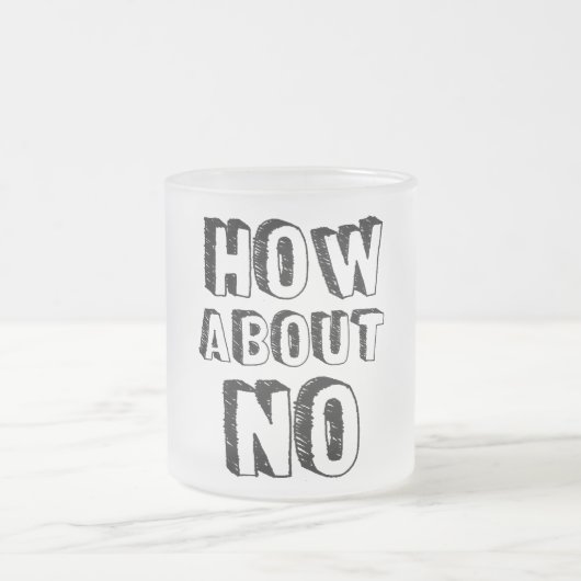 Wie geht es mit Nein? Mattglastasse (Mittel)