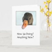 Wie geht es Ya? Irgendwas Neues? Karte (Gelbe Blume)