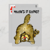 Wie geht's mit Cartoon Cat Postcard? Postkarte (Vorne/Hinten)