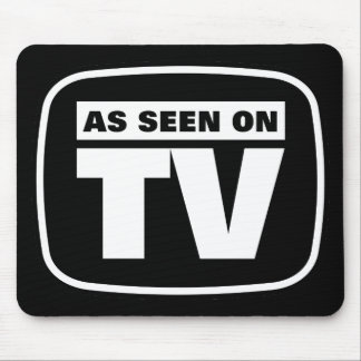 Wie gesehenes im Fernsehen - Schwarzweiss Mousepad