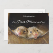 Wie gewünscht: Ein Mäuse für Dich! Postkarte (Vorne/Hinten)