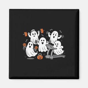 Wie Ghost Gym Halloween Shirt Fitness Weig Magnet