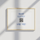 WIE GLÜCK WIR drucken, Werteplakat (Matte) Poster