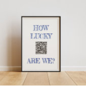 WIE GLÜCK WIR drucken, Werteplakat (Matte) Poster