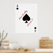 Wie glücklich sind wir - trendige Kartenspiele der Poster (Küche)