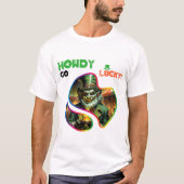 Wie glücklich! - Verborgene Leprechung T-Shirt (Vorderseite)