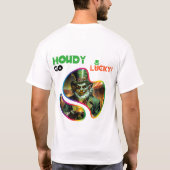 Wie glücklich! - Verborgene Leprechung T-Shirt (Rückseite)