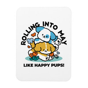 Wie glückliche Jungtiere in den Mai rollen - Niedl Magnet