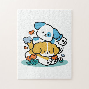 Wie glückliche Jungtiere in den Mai rollen - Niedl Puzzle