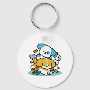 Wie glückliche Jungtiere in den Mai rollen - Niedl Schlüsselanhänger