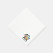 Wie glückliche Jungtiere in den Mai rollen - Niedl Serviette (Ecke)