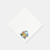 Wie glückliche Jungtiere in den Mai rollen - Niedl Serviette (Ecke)