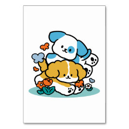 Wie glückliche Jungtiere in den Mai rollen - Niedl Tischnummer