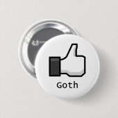 Wie Goth Button (Vorne & Hinten)