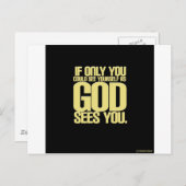 Wie Gott dich sieht Postkarte (Vorne/Hinten)