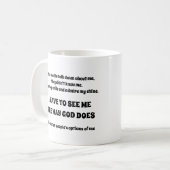 WIE GOTT Tasse MACHT (Vorderseite Links)