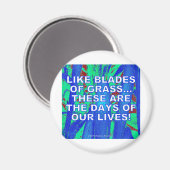 WIE GRASS-BLADES MAGNET (Vorderseite/Rückseite)