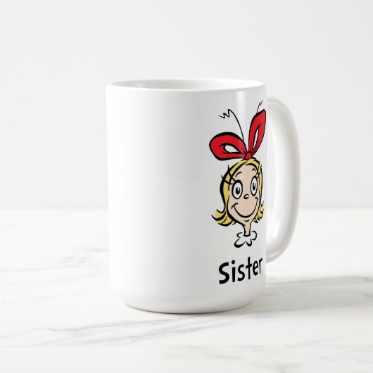 Wie Grinch Stole Weihnachten | Grinch Sister Kaffeetasse (VorderseiteRechts)