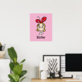 Wie Grinch Stole Weihnachten | Grinch Sister Poster (Heimbüro)