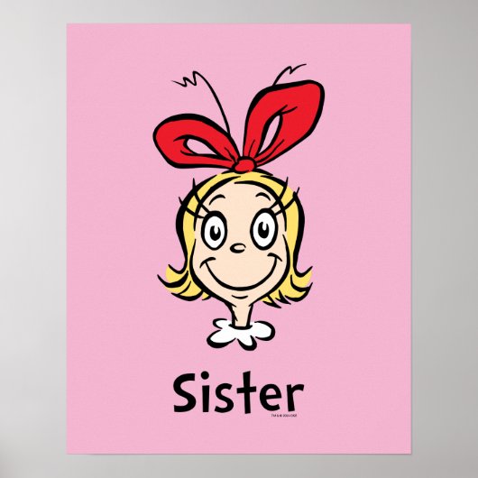Wie Grinch Stole Weihnachten | Grinch Sister Poster (Vorne)