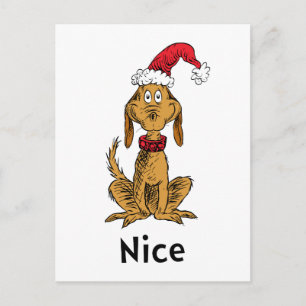 Wie Grinch Stole Weihnachten   Max ist Nice Postkarte