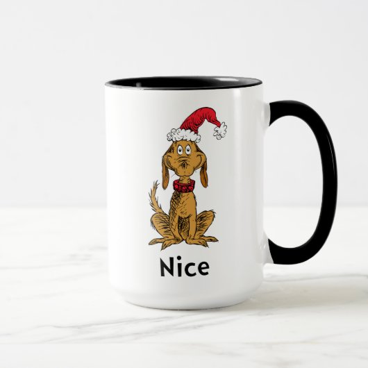 Wie Grinch Stole Weihnachten | Max ist Nice Tasse (Rechts)