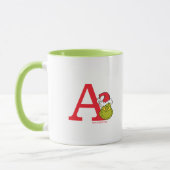 Wie Grinch Stole Weihnachten | Monogramm A Tasse (Links)
