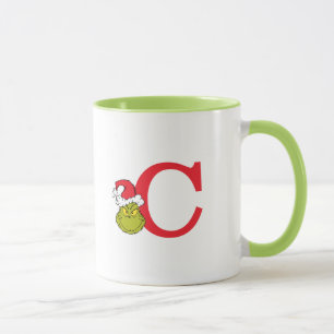 Wie Grinch Stole Weihnachten   Monogramm C Tasse