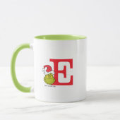 Wie Grinch Stole Weihnachten | Monogramm E Tasse (Links)