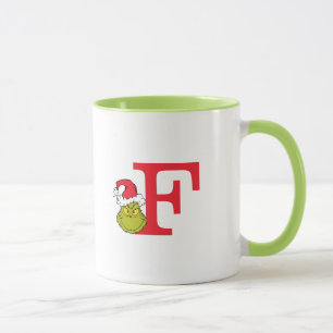 Wie Grinch Stole Weihnachten Monogramm F Tasse