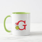Wie Grinch Stole Weihnachten | Monogramm G Tasse (Links)