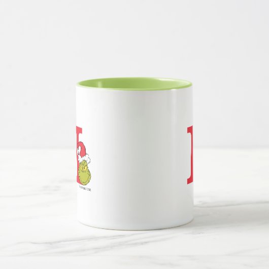 Wie Grinch Stole Weihnachten | Monogramm H Tasse (Zentrum)