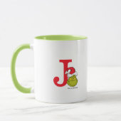 Wie Grinch Stole Weihnachten | Monogramm J Tasse (Links)
