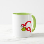 Wie Grinch Stole Weihnachten | Monogramm Q Tasse (VorderseiteRechts)