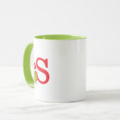Wie Grinch Stole Weihnachten | Monogramm S Tasse (Vorderseite Links)