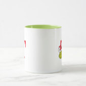 Wie Grinch Stole Weihnachten | Monogramm T Tasse (Zentrum)