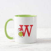 Wie Grinch Stole Weihnachten | Monogramm W Tasse (Links)