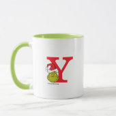 Wie Grinch Stole Weihnachten | Monogramm Y Tasse (Links)